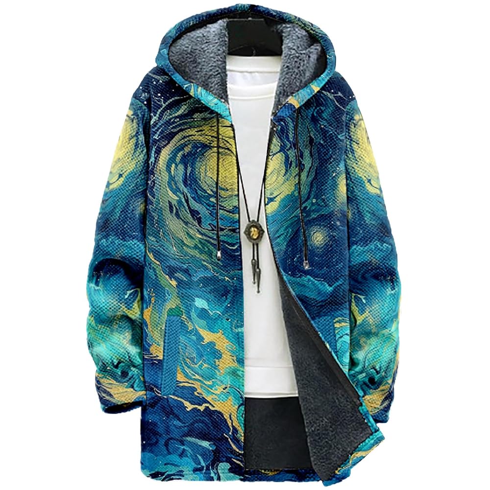 Amazon.com: MARSVOVO Japanese Art Style Long Hooded Cardigan